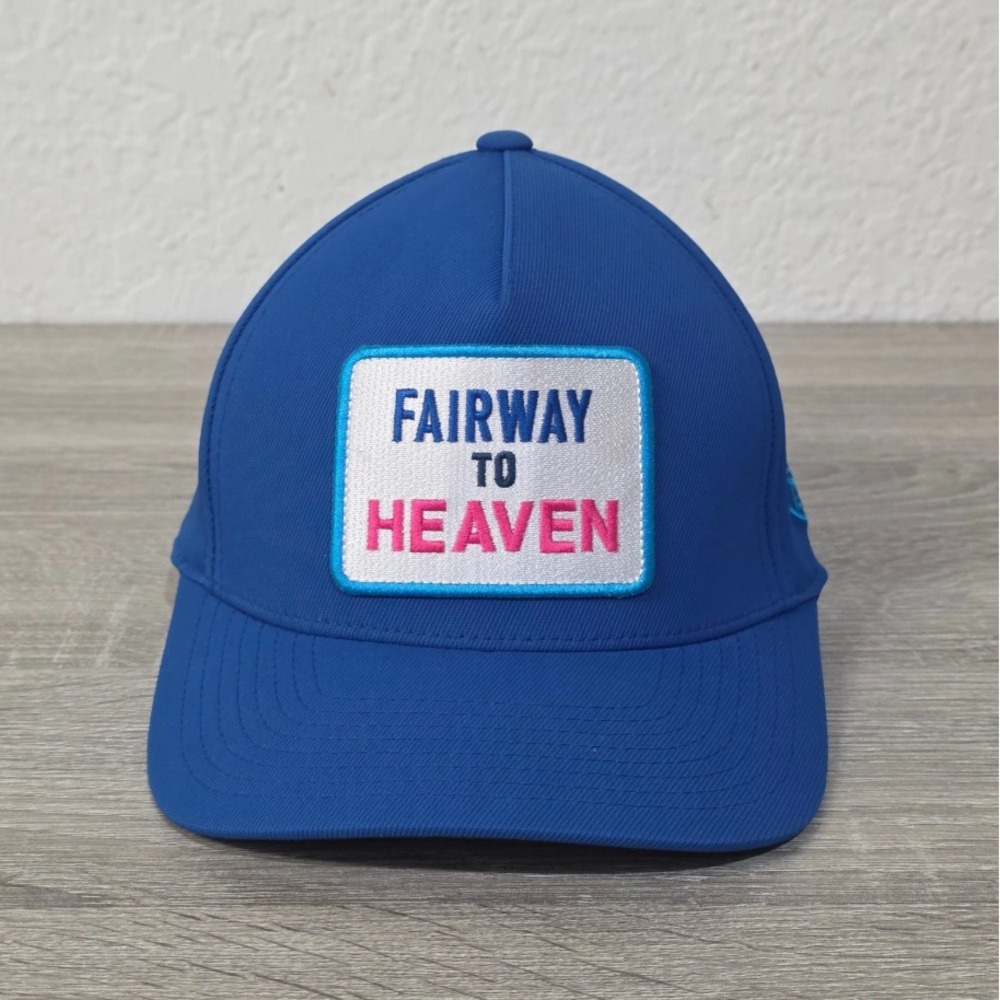 G/FORE Fairway To Heaven Hat Blue Flexfit 110 Snapback MensAthletic Cap